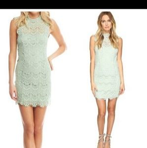 NWT Free people Daydream lace dress in seafoam S